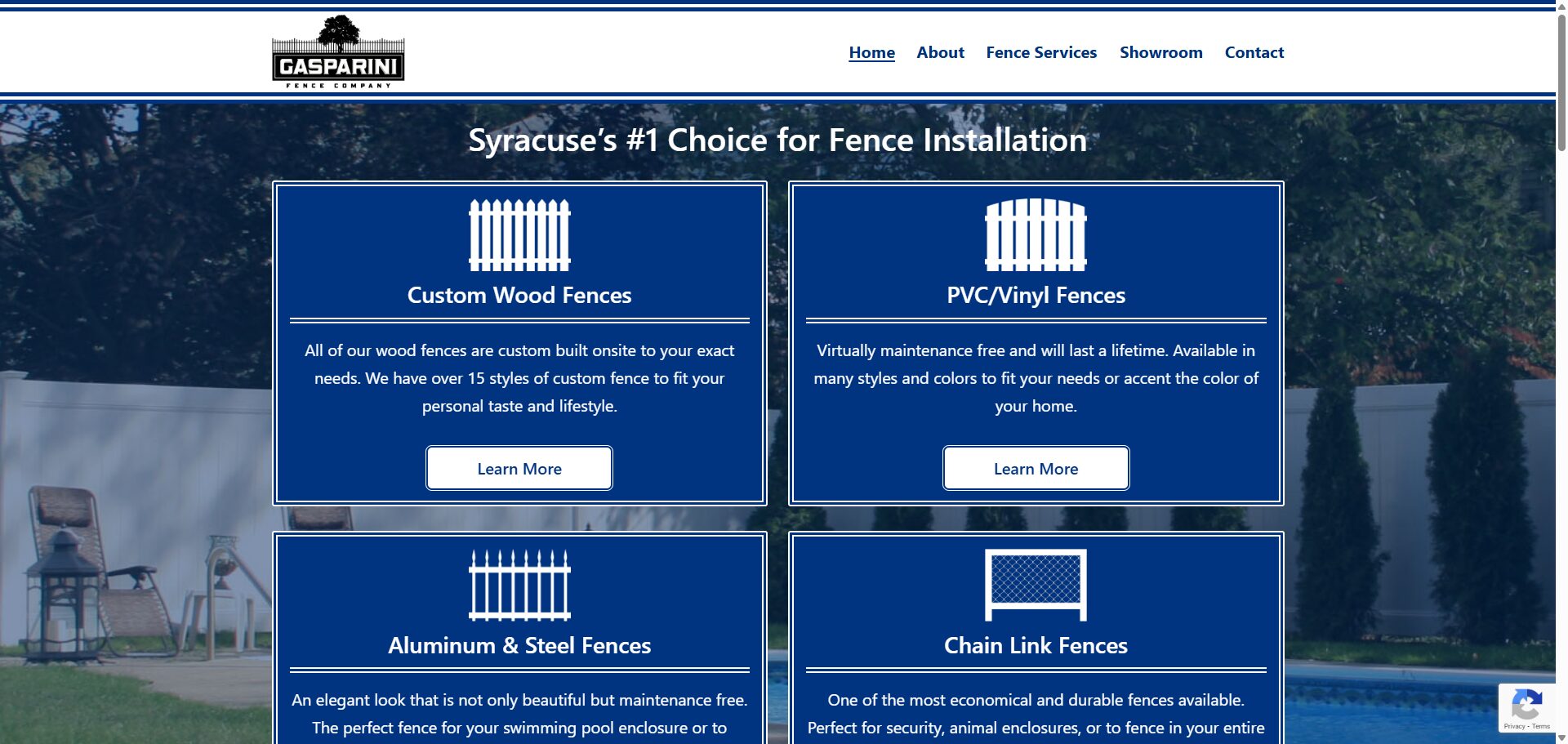 SyracuseFencing.com Web Design Project